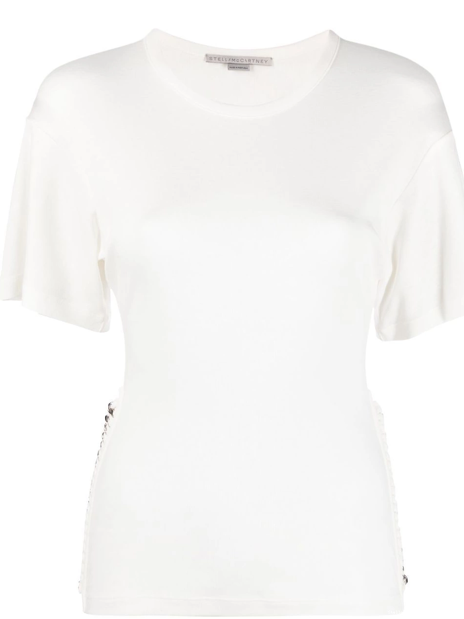 detail McCartney chain-link Stella short-sleeve T-shirt Women 0710